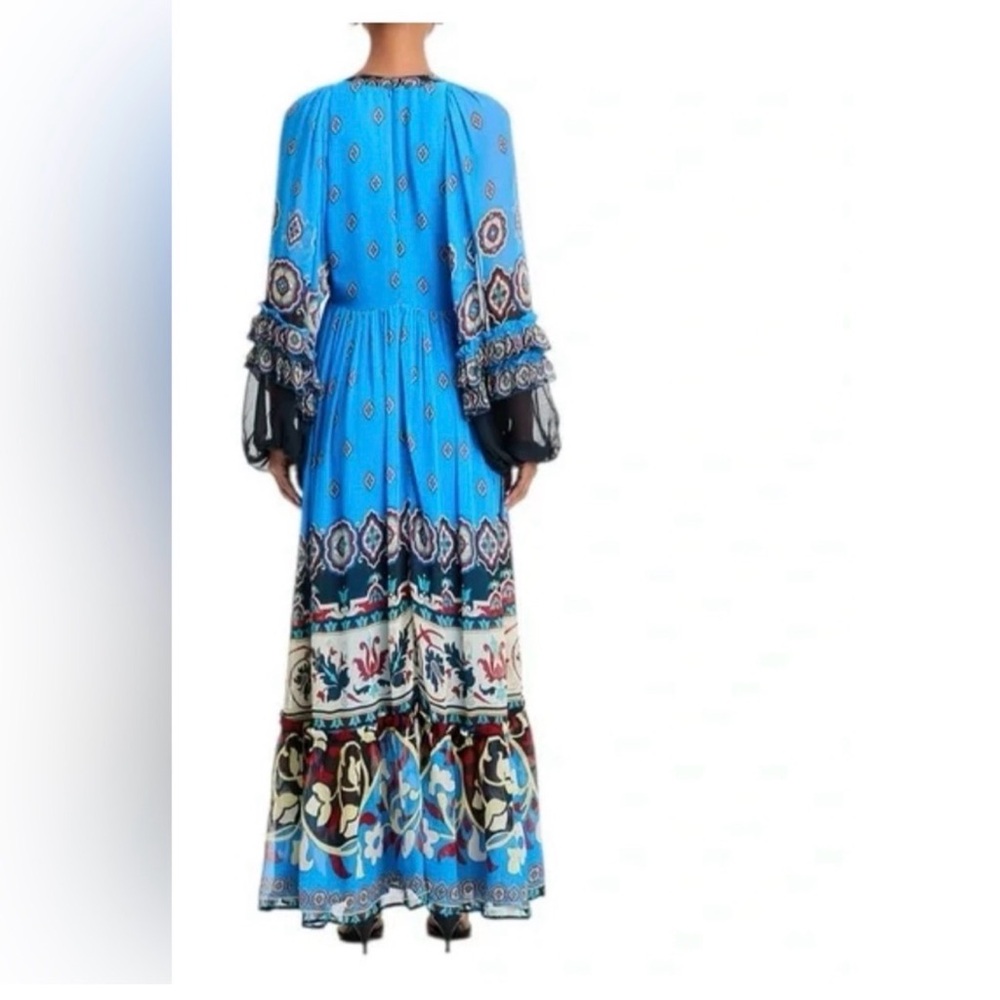 FARM Rio Blue Printed Maxi Dress - Picture 3 of 5